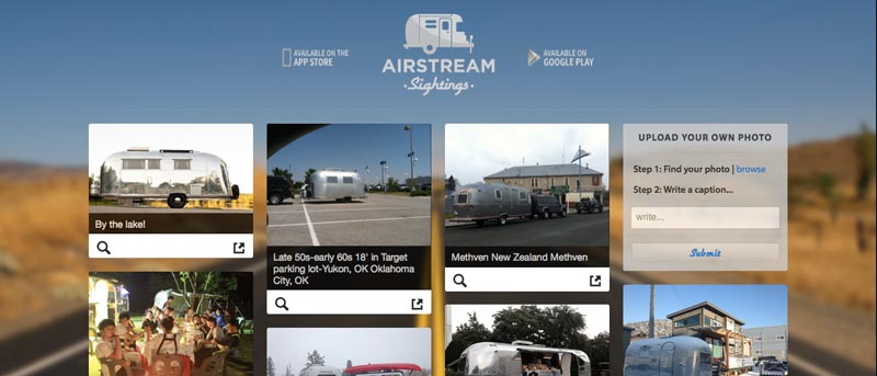 Airstream Sightings Homepage